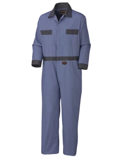 Pioneer Coveralls With Concealed Brass Buttons - 100% Cotton | Navy | Sizes 36 - 60