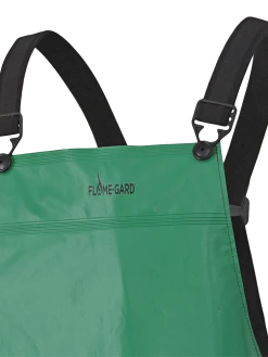 Ranpro CA-43® FR Chemical/Acid Resistant Bib Pants - PVC/Poly | Green | Sizes Small - 4XL