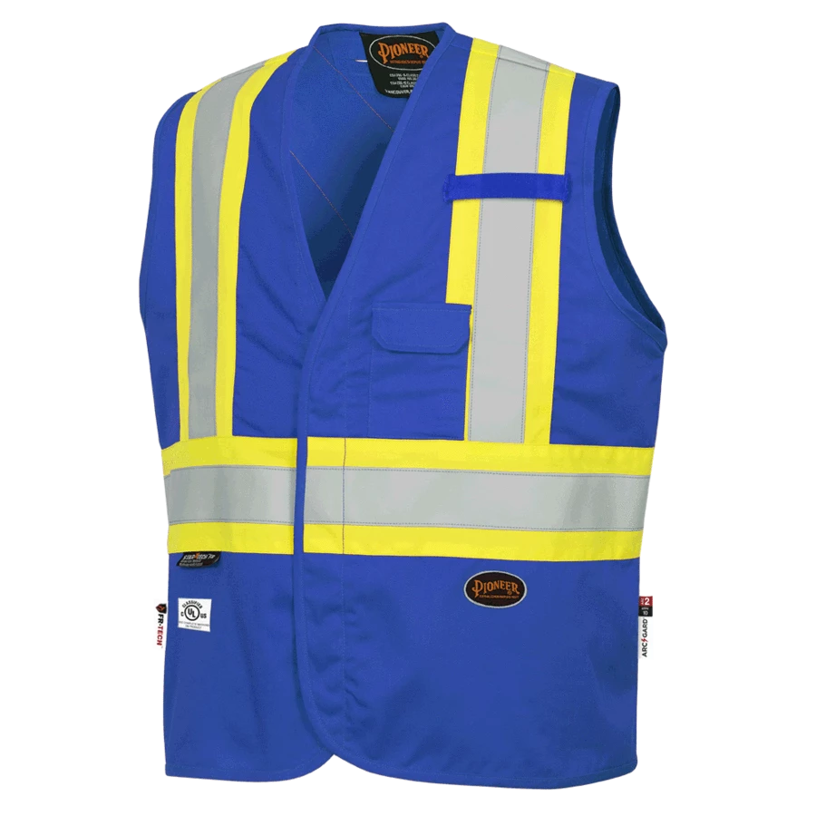 Flame Resistant Work Wear Pioneer FR-TECH 88/12 FR Safety Vest 7 Oz | Limited Size Selection