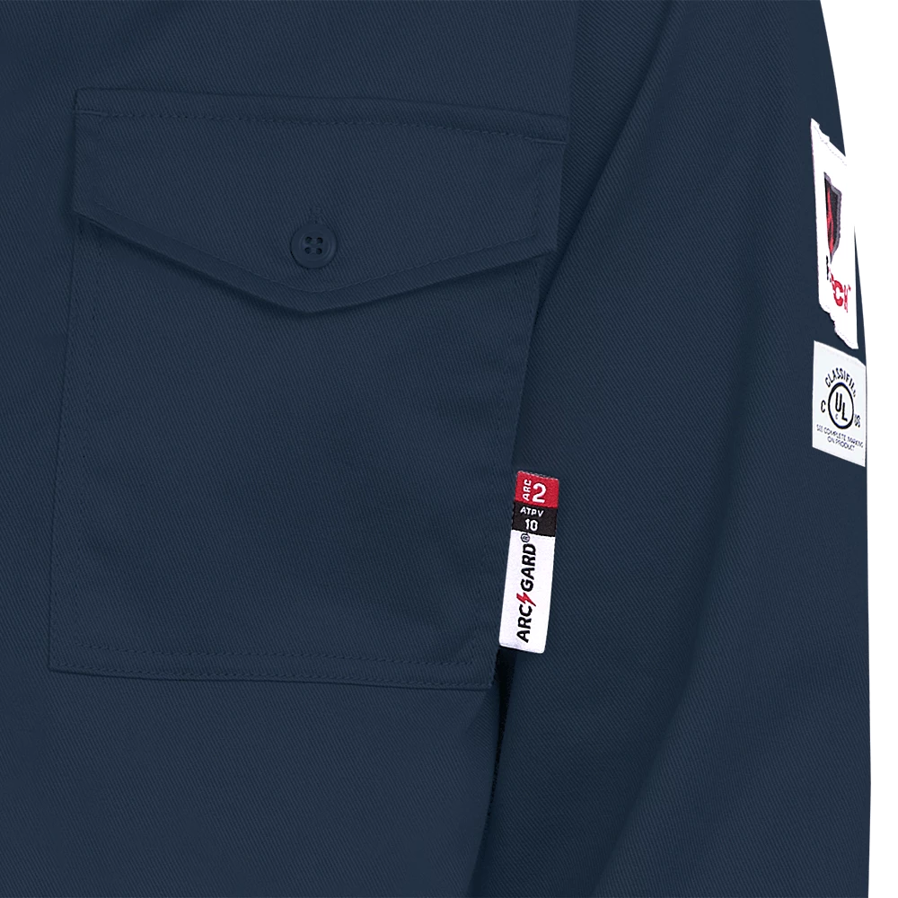 Flame Resistant Work Wear Pioneer FR-TECH® FR/ARC Rated 7 Oz Safety Shirt - 88/12 | Sizes Small - 4XL