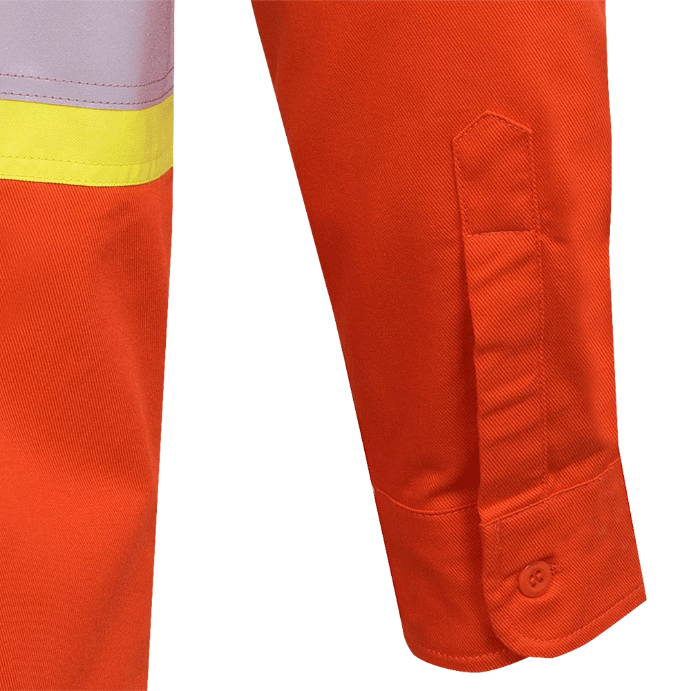 Pioneer FR-TECH® FR/ARC Rated 7 Oz Hi Viz Safety Shirt - 88/12 | Orange | Small - 4XL
