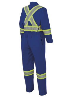 Pioneer FR-TECH® FR/ARC Rated 7 Oz Safety Coveralls | 88/12 Ctn/Nylon | Royal Blue | Sizes 36 - 60 Flame Resistant Work Wear