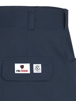 Flame Resistant Work Wear Pioneer FR-TECH® FR/ARC Rated 7 Oz Safety Cargo Pants - 88/12 Ctn/Nylon | Navy
