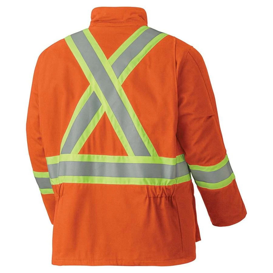 Flame Resistant Work Wear Pioneer Flame Resistant Hi-Vis Cotton Winter Parka | S-5XL