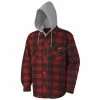 Pioneer Quilted Polar Boa Fleece Lined Zip-Up Hooded Shirt | S - 4XL