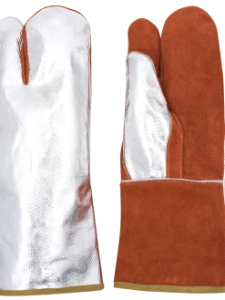 Ranpro High Heat Aluminized/Leather Combo Mitts Personal Protective Equipment