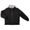 Work Wear Tough Duck WJ26 Hooded Freezer Jacket | Black | S-3XL