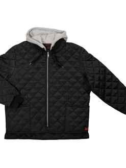 Work Wear Tough Duck WJ26 Hooded Freezer Jacket | Black | S-3XL