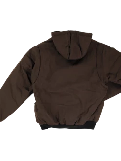 Tough Duck WJ30 Premium Hooded Bomber Jacket With Rib Knit Cuffs | S-5XL Work Wear