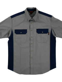 Tough Duck WS18 Short Sleeve Stretch Ripstop Color Block Shirt