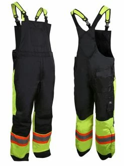 Hi-Vis Work Wear Wenaas Hi-Vis Quilted Bib Overall | S-4XL