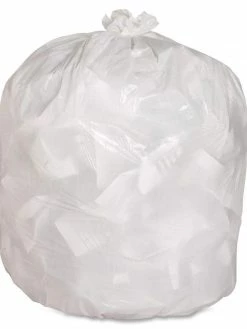 Anchor White Kitchen Garbage Bags | 22" X 24" - Box Of 500 Cleaning Tools