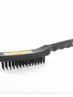 Cleanflow Wire Scratch Brush, Poly Handle, Tempered Steel Bristles Maintenance Supplies