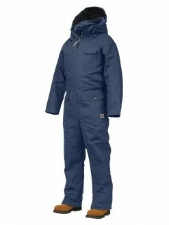 Tough Duck Work King 7760 Deluxe Insulated Cotton Duck Coveralls | Navy | S-5XL Work Wear