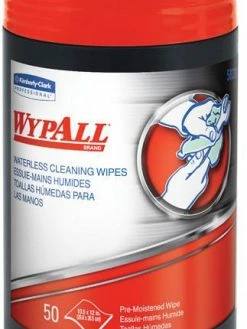 Cleaning Supplies Wypall Waterless Hand Cleaning Wipes | Tub Of 50 - Case Of 8