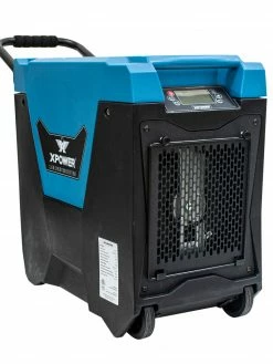 Xpower Canada XPOWER 145-Pint Commercial Dehumidifier With Automatic Purge Pump, Drainage Hose, Handle And Wheels Facility Equipment