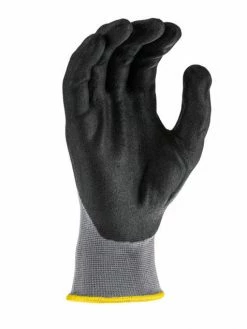 Work Gloves Radians Nylon Glove With Foam Nitrile Gripper Palm - Pack Of 12 Pairs