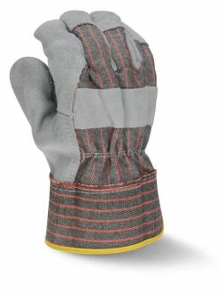 Radians Split Cowhide Leather Work Glove W/ Rubberized Safety Cuff - Pack Of 12 Pairs