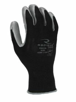 Work Gloves Radians Lightweight Polyester Glove With Smooth Nitrile Palm - Pack Of 12 Pairs