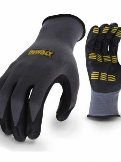 DeWalt Workwear DeWalt DPG76 Poly/Spandex Glove With Foam Nitrile Tread Grip - Pack Of 12 Pairs Work Gloves