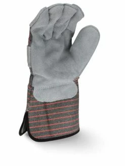 Work Gloves Radians Split Cowhide Leather Work Glove W/ Extended-Length Rubberized Safety Cuff - Pack Of 12 Pairs