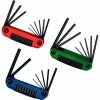 Eklind Metric, Standard & Torx Ergo-Fold Hex Key Set - 3 Pieces Hand Tools