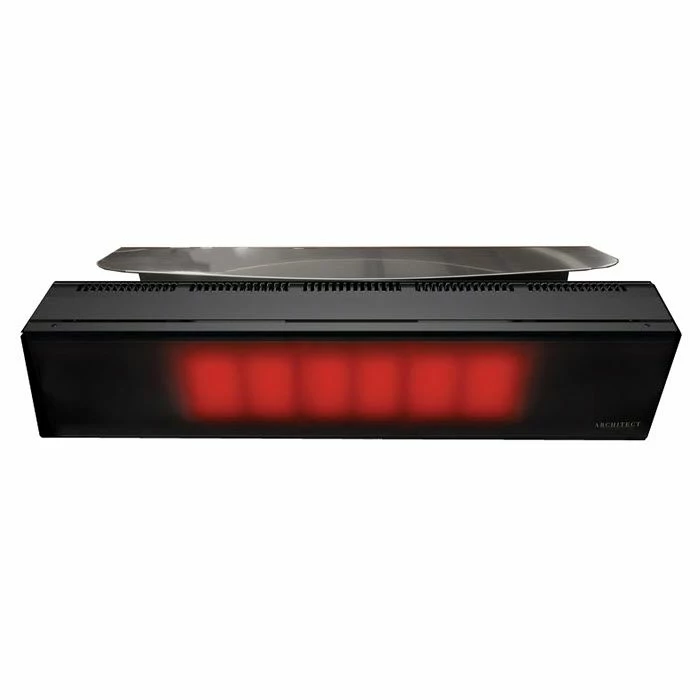 Heaters Heatstar Architect Series Restaurant/Patio Radiant Glass Front Heater - 37,000 BTU