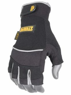 DeWalt Workwear Work Gloves DeWalt DPG230 Synthetic Leather Technician's Fingerless Glove