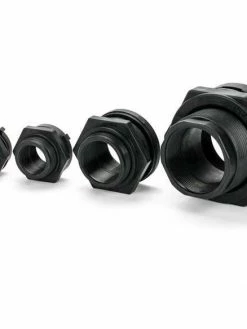 Greenline Polypropylene Bulkhead Tank Fittings With EPDM Gaskets | 1/2" FPT To 3" FPT