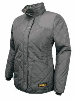 DeWalt Workwear DEWALT® DCHJ084 Women's Flannel Lined Quilted Jacket Kitted With Battery | Sizes S - 3XL