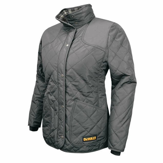 DeWalt Workwear DEWALT® DCHJ084 Women's Flannel Lined Quilted Jacket Kitted With Battery | Sizes S - 3XL