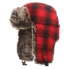 Work Hats Tough Duck Classic Plaid Aviator Hat | Red Plaid