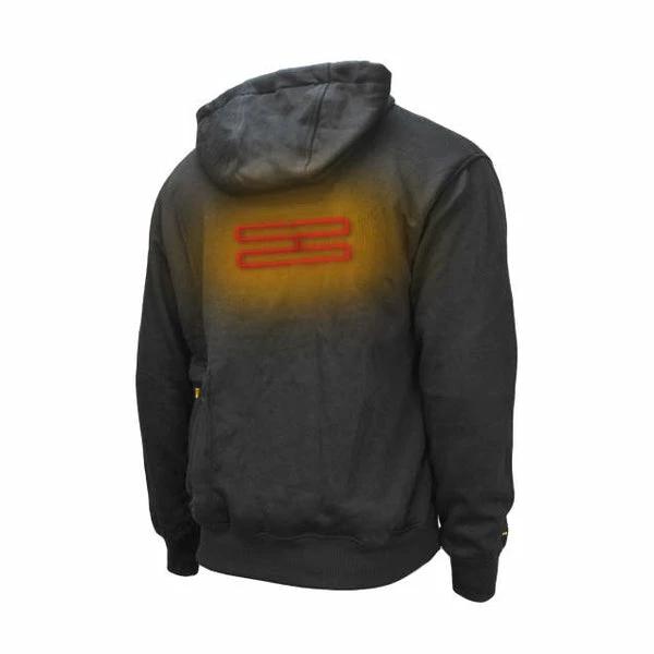 DeWalt Workwear Work Wear DEWALT® Men's Heated French Terry Cotton Hoodie (Bare Hoodie - No Battery) | Sizes S - 3XL