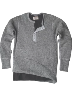 Stanfields Stanfield's 1315L Fleece Lined Heavy Weight Wool Long Sleeve | Grey | Sizes S - 2XL Work Wear