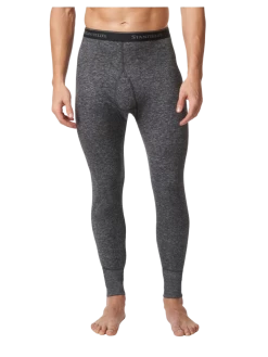Stanfields Stanfield's 8812 Two-Layer Wool Blend Long Johns | Charcoal | Sizes S - 3XL | Pack Of 2 Pairs Work Wear