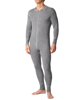 Stanfields Work Wear Stanfield's 1300 Heavy Weight Wool Combination | Grey | Sizes S - 2XL