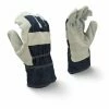 Radians Denim Back Cowhide Palm Leather Work Gloves - Pack Of 12 Pairs