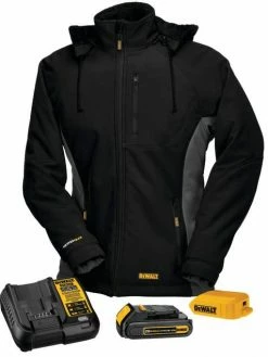 DeWalt Workwear DEWALT® Women's Heated Soft Shell Coat Kitted With Battery | Sizes XS - 2XL