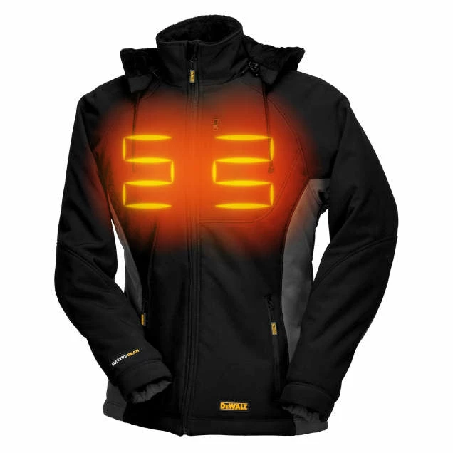 DeWalt Workwear DEWALT® Women's Heated Soft Shell Coat Kitted With Battery | Sizes XS - 2XL