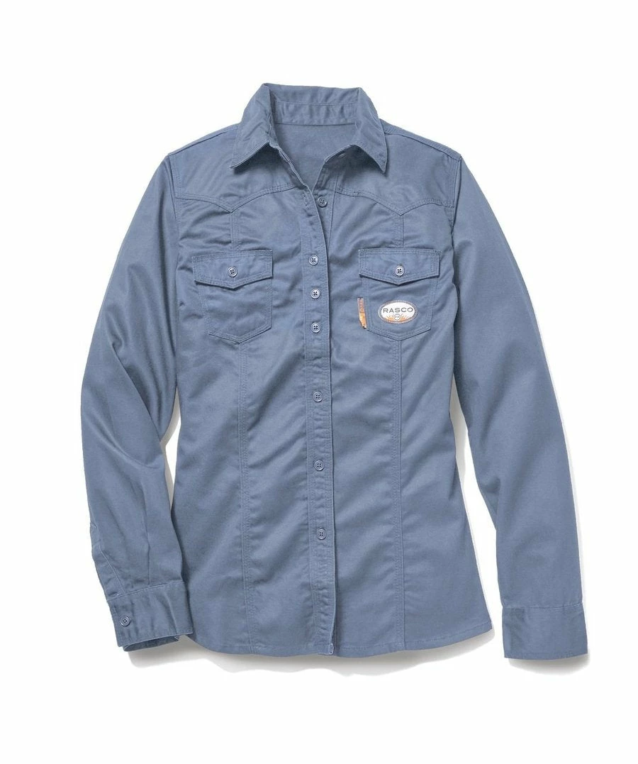 Rasco FR Women’s Work Shirt With Snaps | S - 3XL Flame Resistant Work Wear