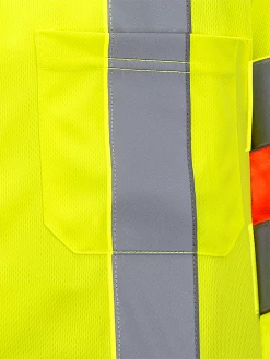 Pioneer Hi Viz Short Sleeved Quebec Traffic Shirt | Yellow | Sizes XS - 4XL