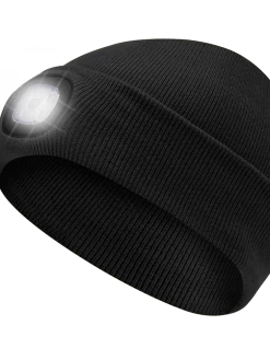 Work Hats Pioneer Knit Toque With LED Headlight