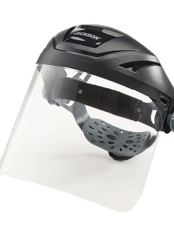 Jackson Safety Personal Protective Equipment Jackson F4XP Premium 370 Speed Dial™ Ratcheting Adjustment Faceshield Kit - Clear Visor