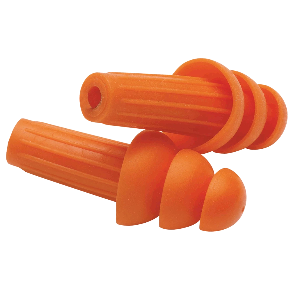 Jackson Uncorded Reusable Triple Flange Earplug | NRR 26DB (100pairs/box)