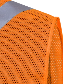 Hi-Vis Work Wear Pioneer Hi Viz Tear-Away Mesh Safety Vest W/ 2