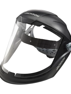 Jackson Safety Jackson Maxview™ Series 370 Speed Dial™ Premium Ratcheting Adjustment Faceshield Kit - Clear Anti-Fog Visor