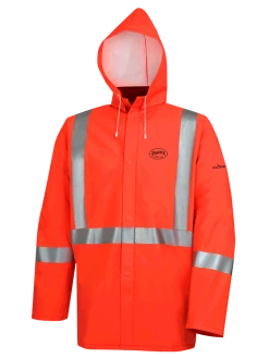 Pioneer 576J FR Poly/PVC Hi Vis Rain Suit | Orange | S-4XL Hi-Vis Work Wear