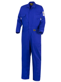 Flame Resistant Work Wear Pioneer FR-TECH® 88/12 7oz Coverall | Royal Blue | Sizes 36 - 60