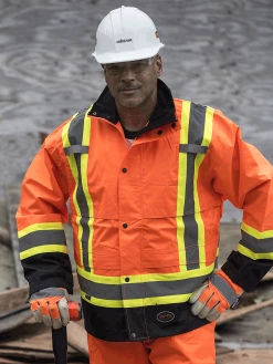 Pioneer Trilobal 300D Ripstop Waterproof Safety Rain Jacket | S-4XL