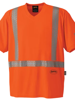Pioneer Premium CoolPass® Fabric Safety T-Shirt With UPF 50+ UV Protection | Sizes XS - 4XL Hi-Vis Work Wear